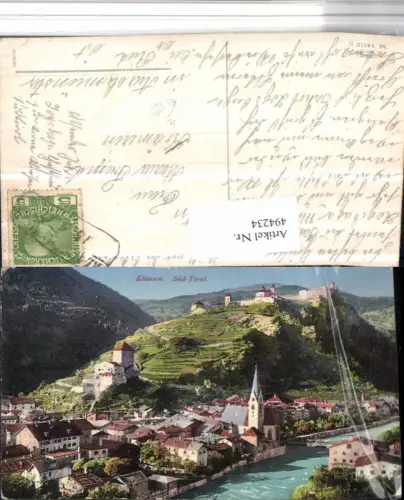 494234,Trentino Bolzano Klausen Totale m. Kloster Burg