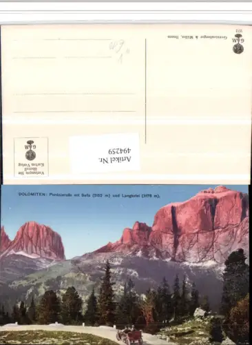 494259,Trentino Bolzano Pordoistraße Sella Bergkulisse pub Gerstenberger Müller 272