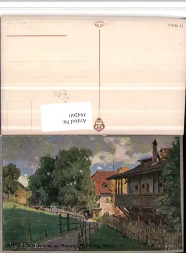 494260,Künstler AK Trentino Bolzano Renon Ritten Soprabolzano Motivo Motiv
