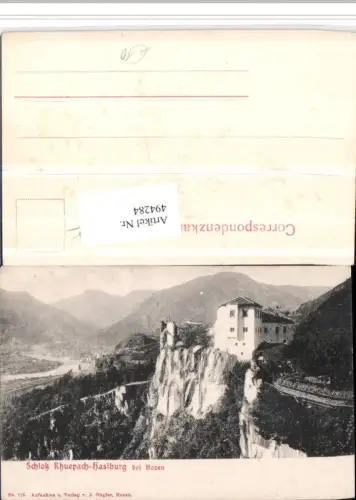 494284,Trentino Bolzano Schloss Rhuepach-Haslburg b. Bozen