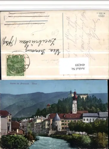 494289,Trentino Bolzano Partie in Bruneck Teilansicht Brücke