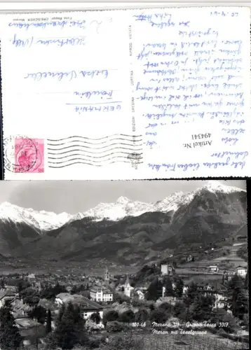 494341,Trentino Bolzano Merano Meran Teilansicht m. Texel Bergkulisse