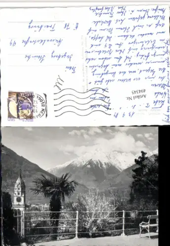 494345,Trentino Bolzano Merano Meran Ausblick Turm Bergkulisse
