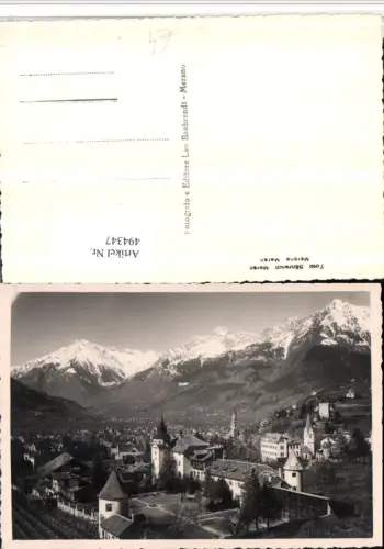 494347,Trentino Bolzano Merano Meran Teilansicht Bergkulisse