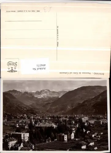 494371,Trentino Bolzano Bozen Panorama da Gries col Catinaccio Bergkulisse