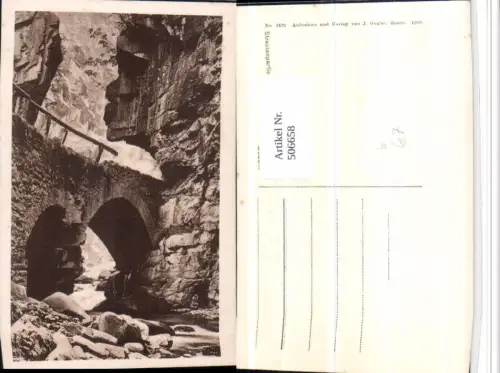 506658,Trentino Bolzano Straßenpartie aus dem Eggenthal b. Bozen Brücke