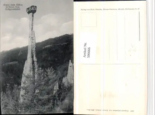 506666,Trentino Bolzano Gruß vom Ritten b. Bozen Erdpyramiden
