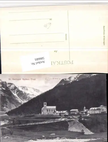 506681,Trentino Bolzano Sulden St. Gertraud Kirche Bergkulisse