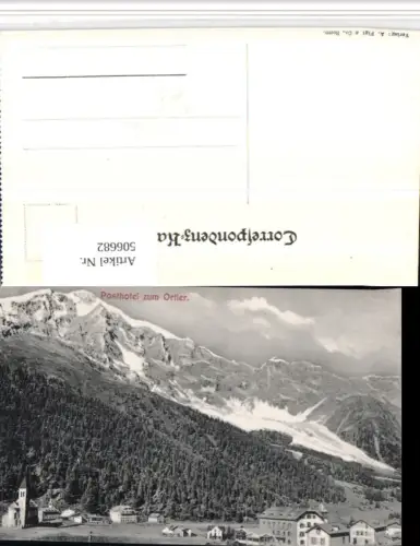 506682,Trentino Bolzano Posthotel zum Ortler b. Sulden Bergkulisse