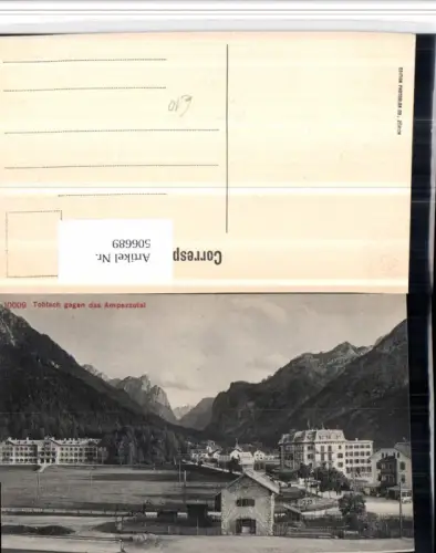 506689,Trentino Bolzano Toblach Teilansicht geg. Ampezzotal Bergkulisse