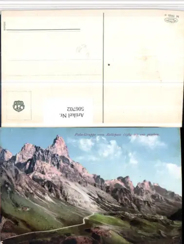 506702,Trentino Trento Pala-Gruppe vom Rollepass b. Predazzo Bergkulisse