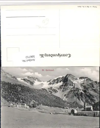 506712,Trentino Bolzano Sulden St. Gertraud Kirche Bergkulisse