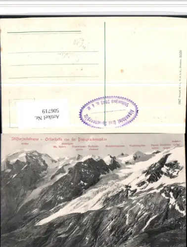 506719,Trentino Bolzano Stilfserjochstraße b. Stilfs Ortler Bergkulisse pub Stengel 36509