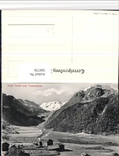 506726,Trentino Bolzano Sulden Hotel Tembl u. Thalschluss Bergkulisse pub A. Figl