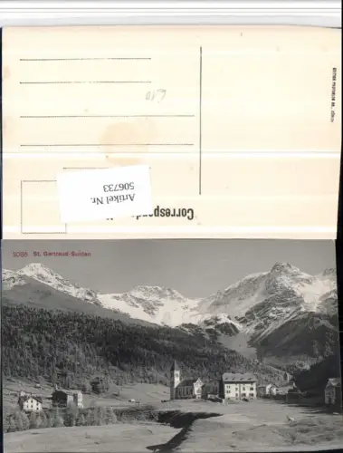 506733,Trentino Bolzano Sulden St. Gertraud Totale Bergkulisse