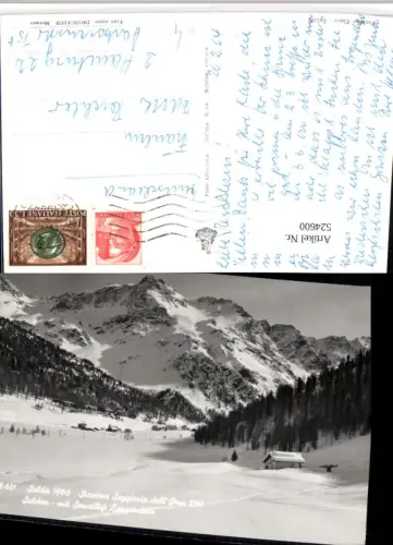 524600,Trentino Bolzano Solda Sulden Sessellift Langenstein Bergkulisse Winterbild