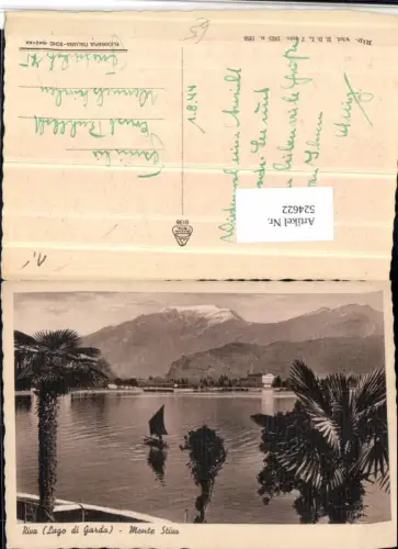524622,Trentino Trento Riva del Garda Monte Stivo Boot Bergkulisse