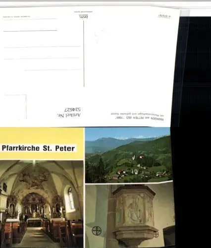 524627,Trentino Bolzano Wangen am Ritten Totale Kirche St. Peter Mehrbildkarte