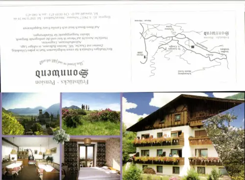 524628,Klappkarte Trentino Bolzano Schenna Pension Sonnwend Mehrbildkarte