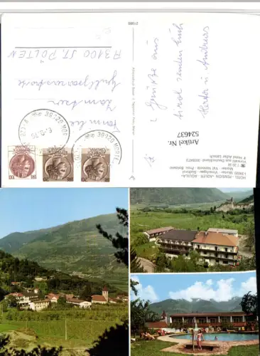 524637,Trentino Bolzano Morter Vinschgau Hotel Pension Adler Aquila Mehrbildkarte