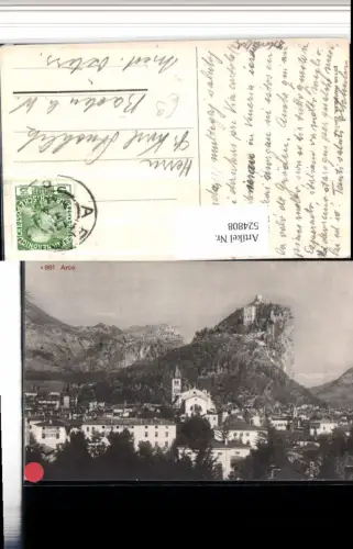 524808,Trentino Trento Arco Totale Kirche m. Burg