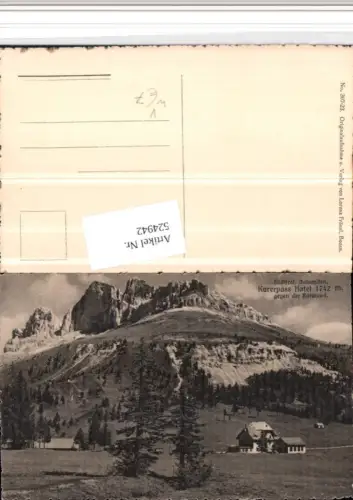 524942,Trentino Bolzano Karerpass Hotel b. Welschnofen pub L. Fränzl 307euro23