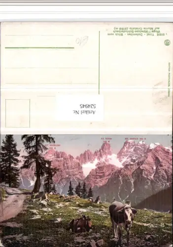 524945,Trentino Bolzano Blick v. Wege Plätzwiese – Schluderbach Bergkulisse
