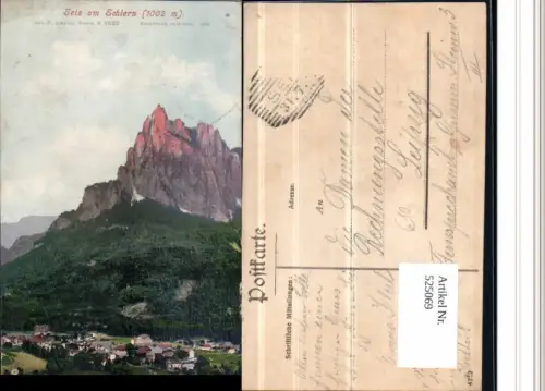 525069,Trentino Bolzano Seis am Schlern Siusi pub Amonn M 5032