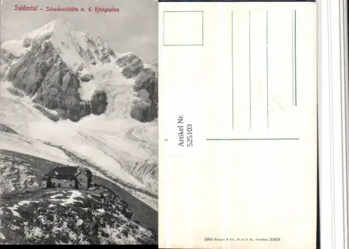 525103,Trentino Bolzano Suldental Sulden Schaubachhütte