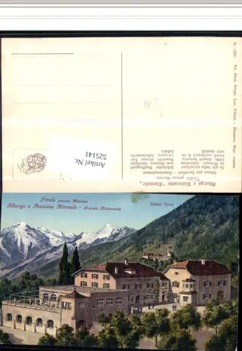 525141,Trentino Bolzano Tirolo b. Meran Merano Pension Rimmele Schloss Tirol