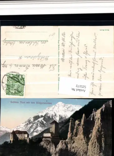 525172,Trentino Bolzano Schloss Tirol Tirolo Meran Merano Erdpyramiden