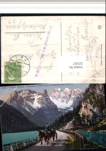 525257,Trentino Bolzano Dürrensee Dolomitenstrasse Toblach Schluderbach