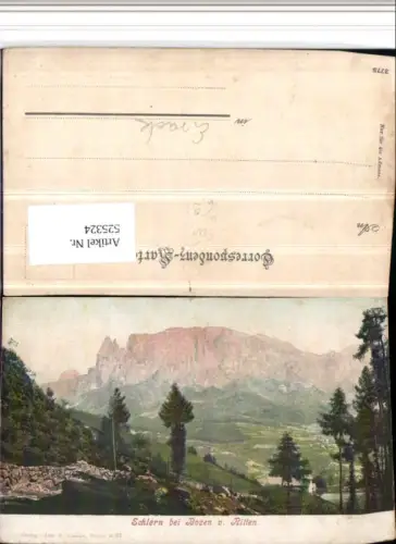 525324,Trentino Bolzano Schlern bei Bozen von Ritten Eisack pub Amonn M 81