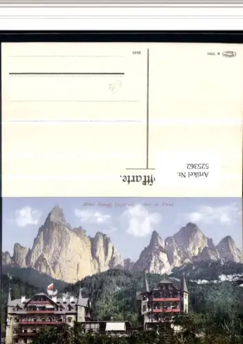 525362,Trentino Bolzano Hotel Salegg Seis am Schlern Siusi pub Amonn M 7091
