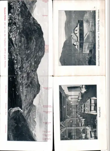 525496,seltene Klapp-AK Trentino Gries Bolzano Rentsch Restaurant Virglwarte Bozen