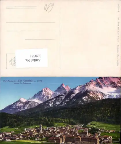 538531,Trentino Bolzano Pustertal San Candido Dolomiten Innichen