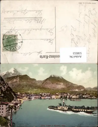 538553,Trentino Trento Trient Lago di Garda Gardasee Riva Dampfer Schiff