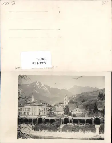 538571,Trentino Bolzano tolle Foto-AK Meran Merano m. Bergen