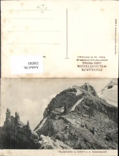 538583,Trentino Bolzano Payerhütte Ortler b. Sulden Trafoi Tabarettawand