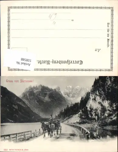 538588,Trentino Bolzano Gruß vom Dürrensee Kutsche Toblach Schluderbach
