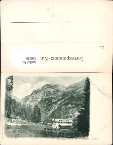 538590,Trentino Bolzano Schluderbach Monte Piano pub Würthle 2844