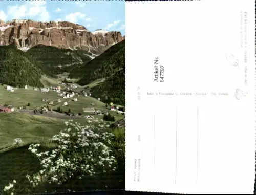 547797,tolle AK Trentino Bolzano Gröden St. Ulrich Grödental Wolkenstein