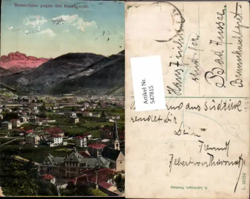547815,Trentino Bolzano Bozen Gries Rosengarten