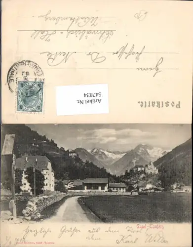 547834,Trentino Bolzano tolle AK Sand Taufers Marterl pub Kostner