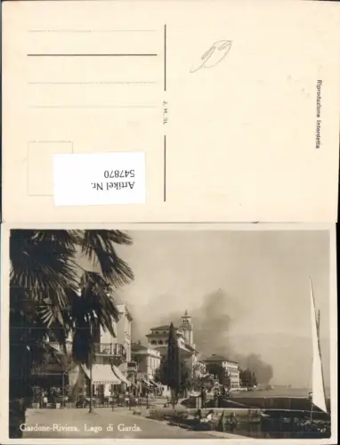547870,Trentino Trento Foto-AK Gardone Riviera Gardasee Lago di Garda