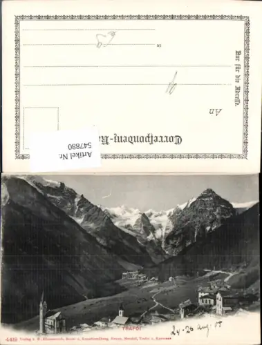 547880,Trentino Bolzano Trafoi Sulden 1905