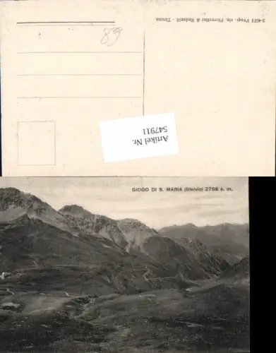 547911,Trentino Bolzano Giogo di Santa Maria Stelvio Stilfserjoch Sulden Trafoi Sondrio