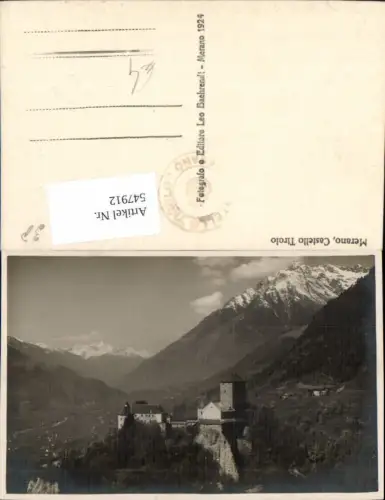 547912,Trentino Bolzano tolle Foto-AK Schloss Tirol b. Meran Merano Tirolo