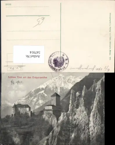 547914,Trentino Bolzano Schloss Tirol b. Meran Merano Erdpyramiden