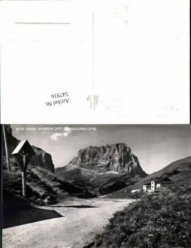 547916,Trentino Bolzano Passo Gardena Sassolungo Gröden St. Ulrich Kreuz Wegkreuz